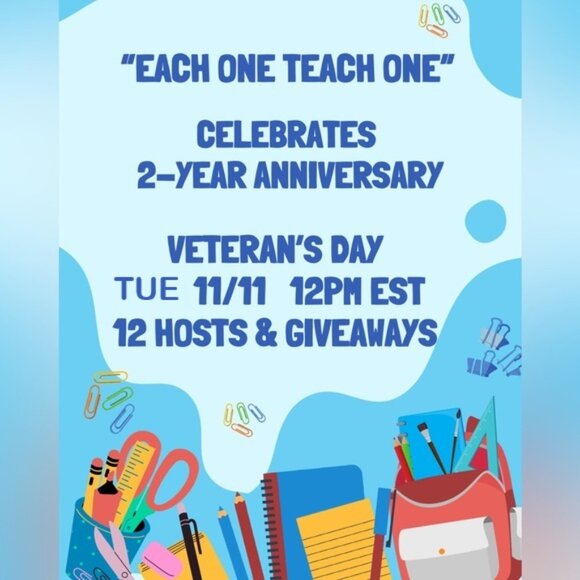 Each One Teach One 2 yr Anniversary, Veteran's Day, 11/11 - Picture 1 of 6